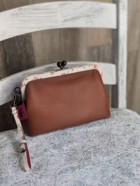 Coach Prairie Color Block Clutch